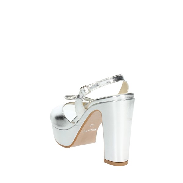 Cinzia Soft Shoes Heeled Sandals Silver NB28002