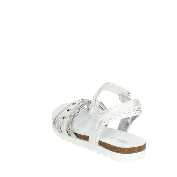 Asso Shoes Flat Sandals White/Silver AG-13353