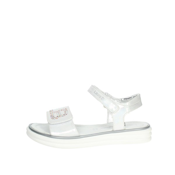 Laura Biagiotti Love Shoes Flat Sandals Pearl 7932