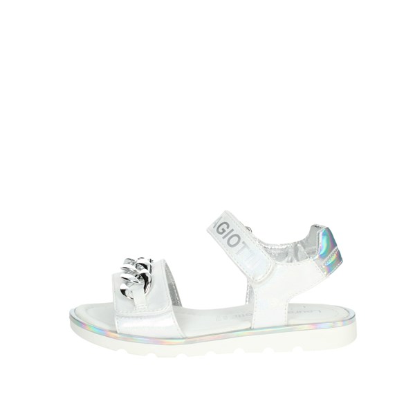 Laura Biagiotti Love Shoes Flat Sandals Silver 7920