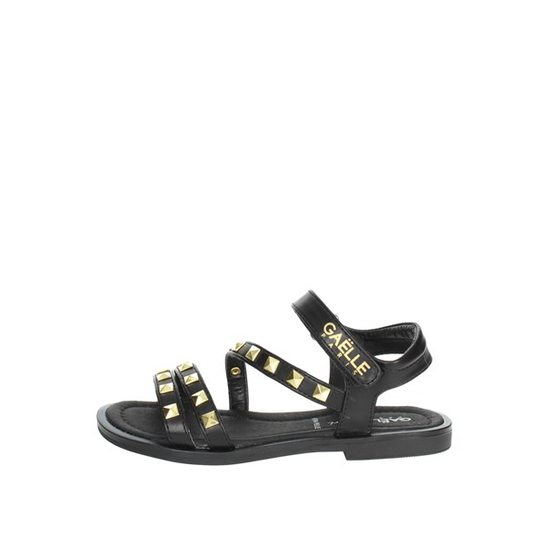Gaelle Paris Shoes Flat Sandals Black G-1430