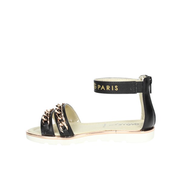 Gaelle Paris Shoes Flat Sandals Black G-1440