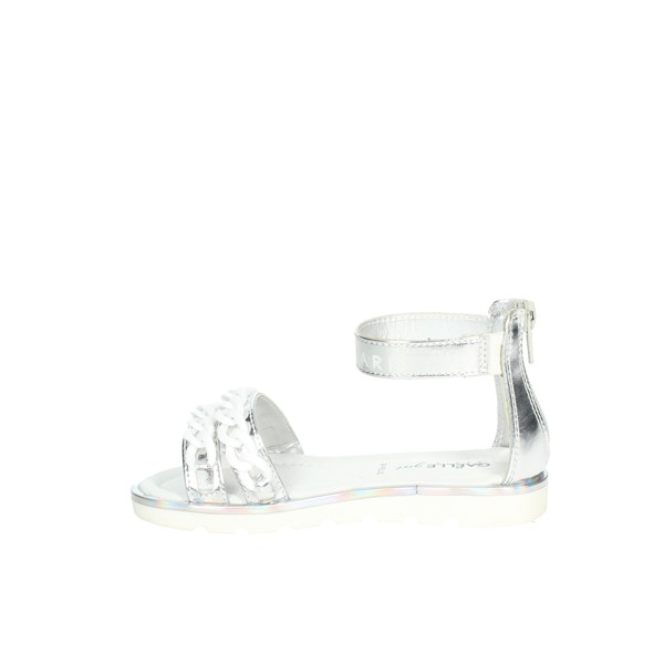 Gaelle Paris Shoes Flat Sandals Silver G-1440