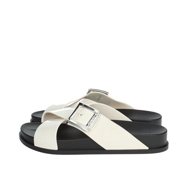 Zaxy Shoes Flat Slippers Beige/Black 18283