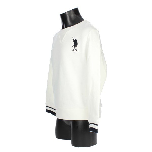 U.s. Polo Assn Clothing Sweatshirt White 52319 EB08