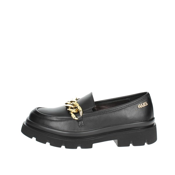 4us Paciotti Shoes Moccasin Black 42220