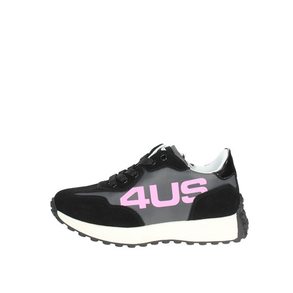 4us Paciotti Shoes Sneakers Black/ Pink 42180