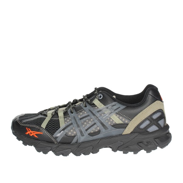 Asics Shoes Sneakers Black/Dark Green 1201A503