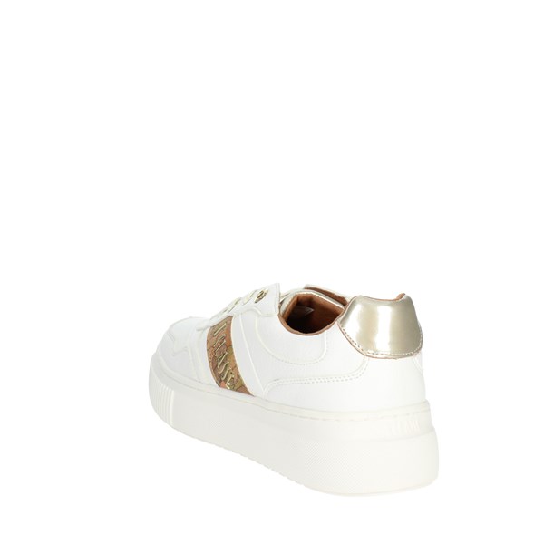 Alviero Martini Shoes Sneakers White/Brown leather N 1302 0193