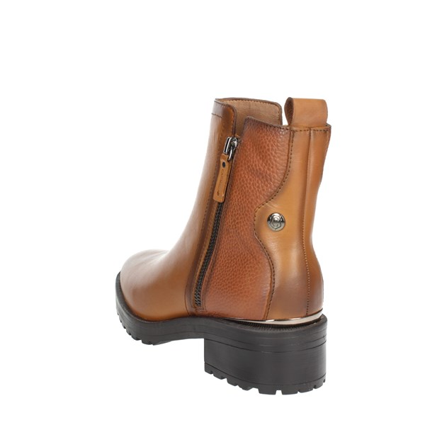 Carmela Shoes Low Ankle Boots Brown leather 160277