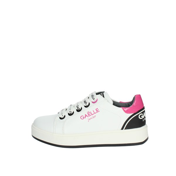 Gaelle Paris Shoes Sneakers White/Fuchsia G-1720