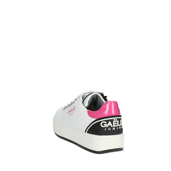 Gaelle Paris Shoes Sneakers White/Fuchsia G-1720