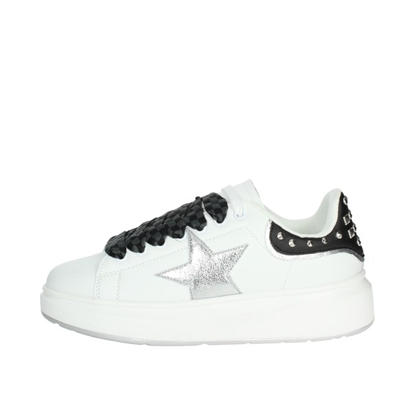 Shop Art Shoes Sneakers White/Silver SASF220201
