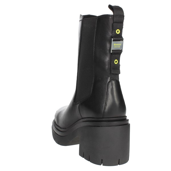 Blauer Shoes Heeled Ankle Boots Black F2ZENDA02/LEA
