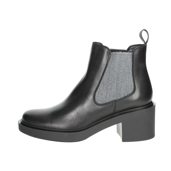 Frau Shoes Heeled Ankle Boots Black 80N3