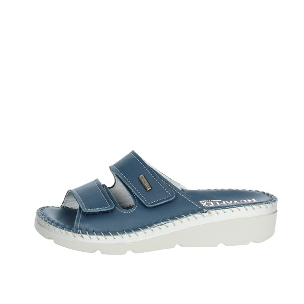 Novaflex Shoes Flat Slippers Blue LUOGOSANTO