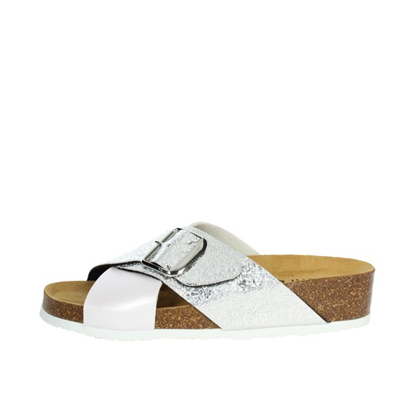 Novaflex Shoes Flat Slippers White/Silver LESA