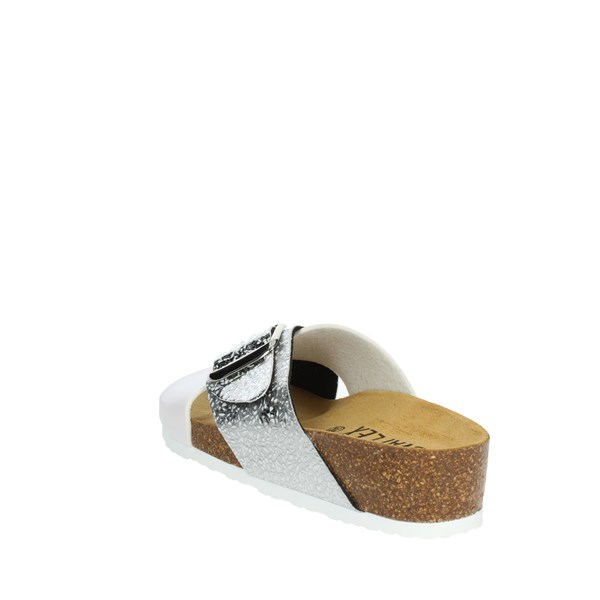 Novaflex Shoes Flat Slippers White/Silver LESA