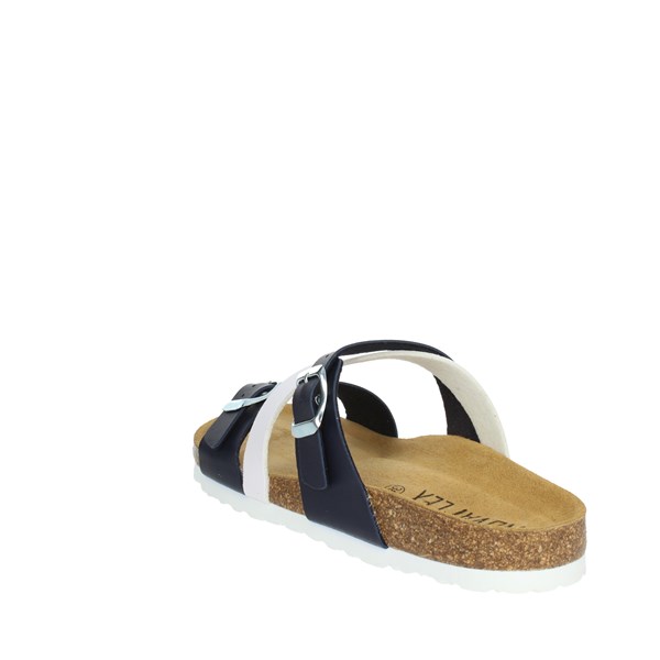 Novaflex Shoes Flat Slippers Blue/White LENTINI