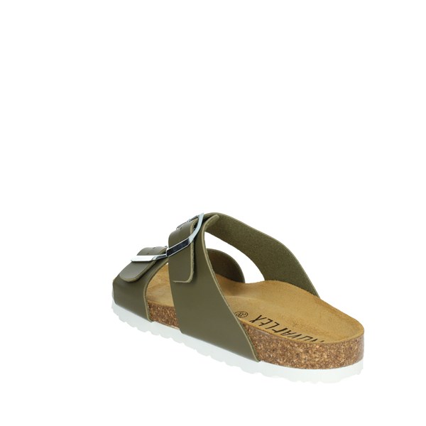 Novaflex Shoes Flat Slippers Dark Green LENO