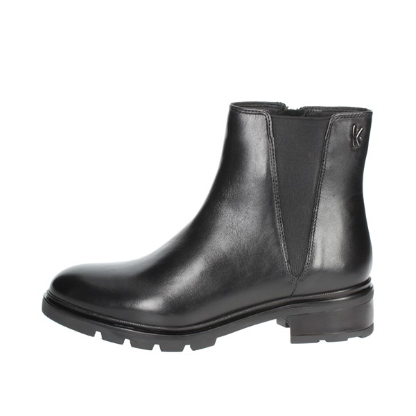 Keys Shoes Low Ankle Boots Black K-7403