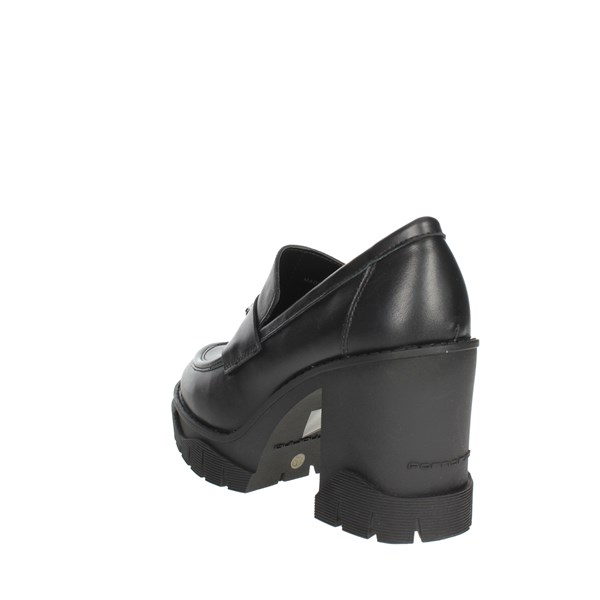 Fornarina Shoes Moccasin Black LISBONA 7