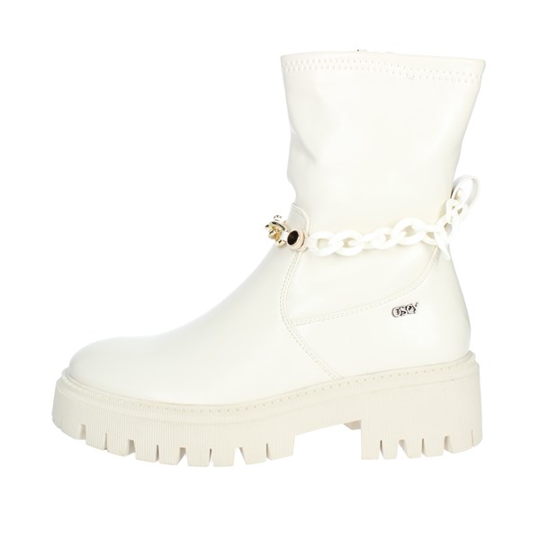 Osey Shoes Low Ankle Boots Creamy white TR0335