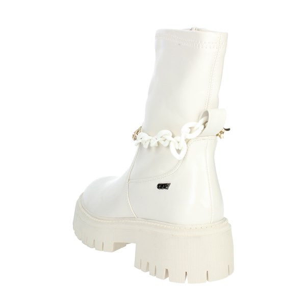 Osey Shoes Low Ankle Boots Creamy white TR0335