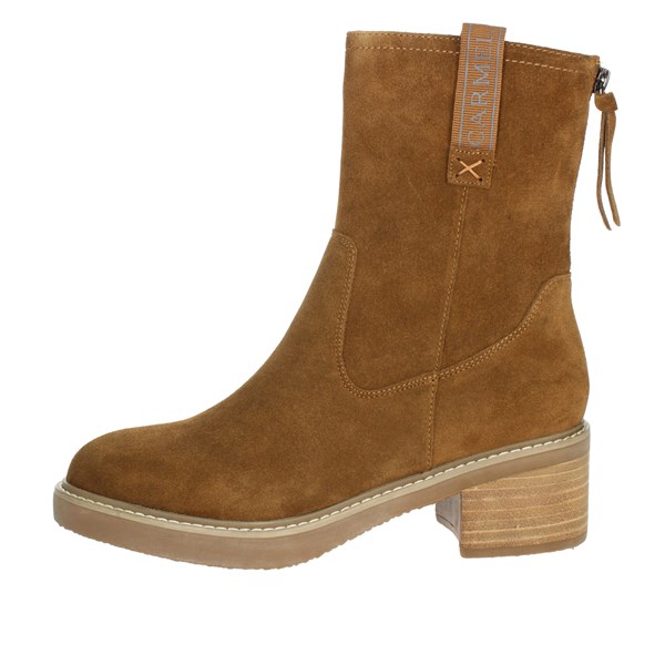 Carmela Shoes Heeled Ankle Boots Brown leather 160344