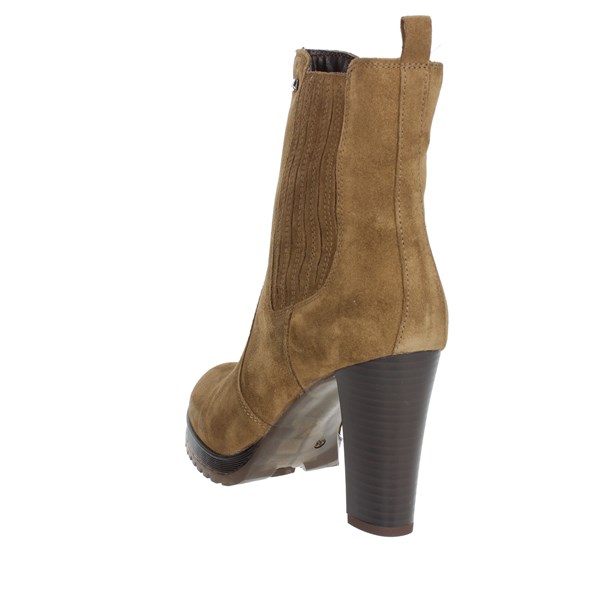 Valleverde Shoes Heeled Ankle Boots Brown leather 46350A