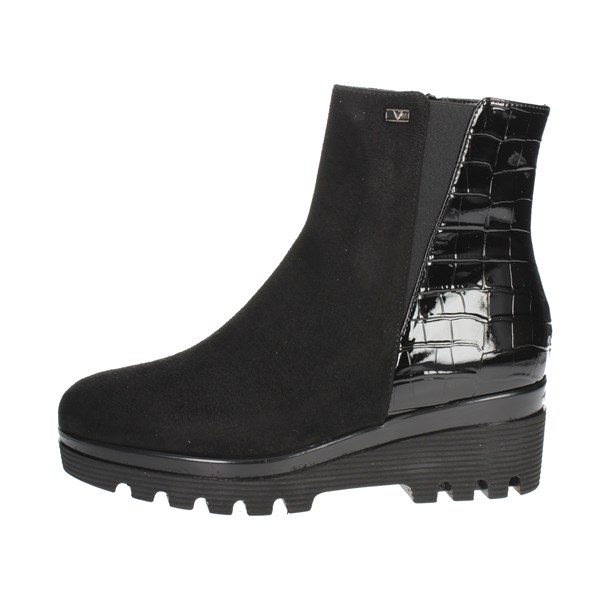 Valleverde Shoes Wedge Ankle Boots Black 45107