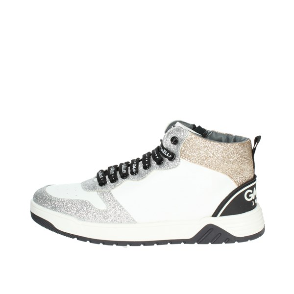 Gaelle Paris Shoes Sneakers White/Silver G-1654
