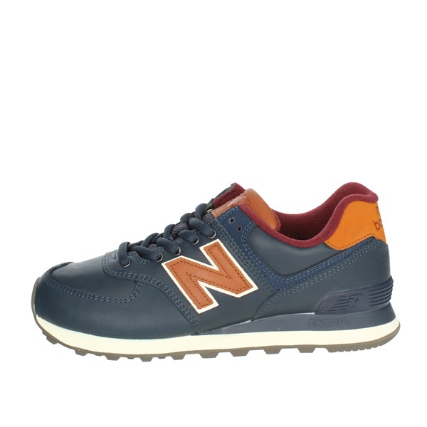 New Balance Shoes Sneakers Blue/Brown leather ML574OMC