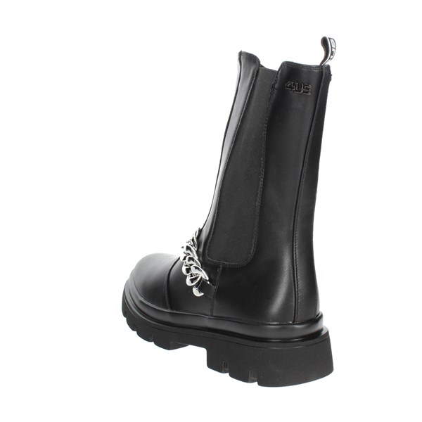 4us Paciotti Shoes Low Ankle Boots Black 42221