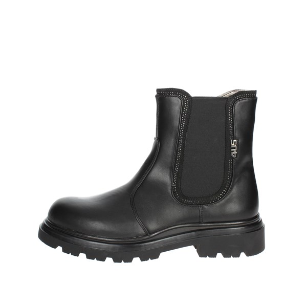 4us Paciotti Shoes Ankle Boots Black 42162