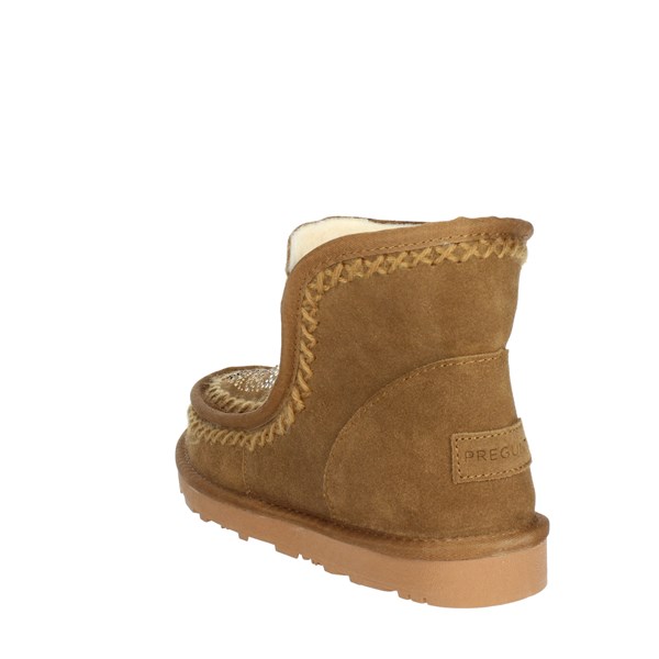 Pregunta Shoes Low Ankle Boots Brown leather PL1001