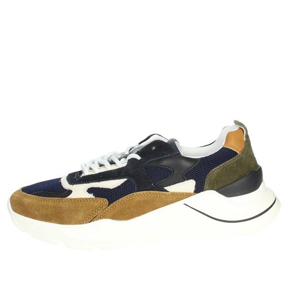 D.a.t.e. Shoes Sneakers Blue/Brown leather M371-FG-ME-BL