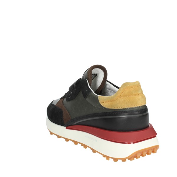 D.a.t.e. Shoes Sneakers Black/Brown leather M371-LM-SF-MD