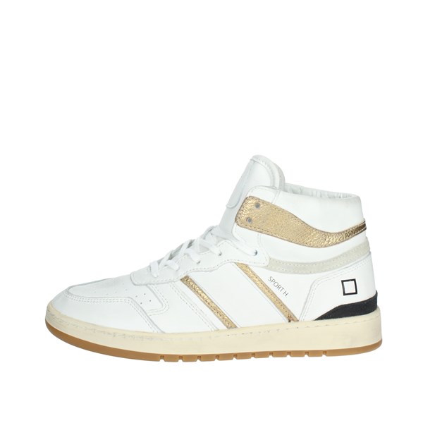 D.a.t.e. Shoes Sneakers White/Gold W351-SP-VC-HG