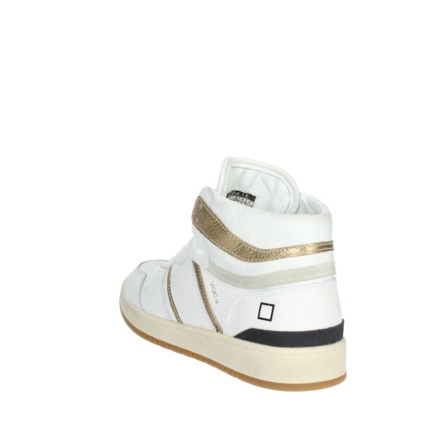D.a.t.e. Shoes Sneakers White/Gold W351-SP-VC-HG