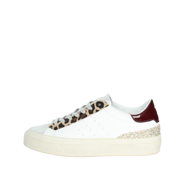 D.a.t.e. Shoes Sneakers White/Burgundy W351-SO-AN-WX