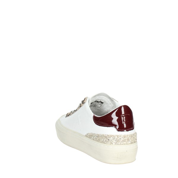 D.a.t.e. Shoes Sneakers White/Burgundy W351-SO-AN-WX
