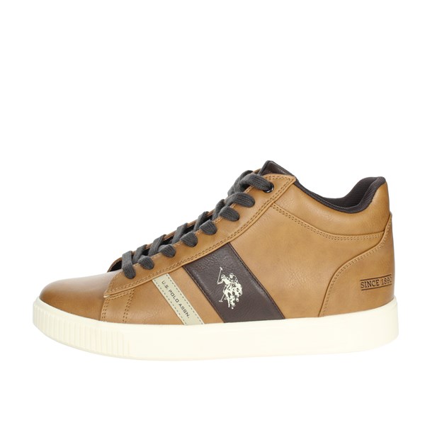 U.s. Polo Assn Shoes Sneakers Brown leather TYMES003M/BY1