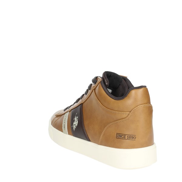 U.s. Polo Assn Shoes Sneakers Brown leather TYMES003M/BY1