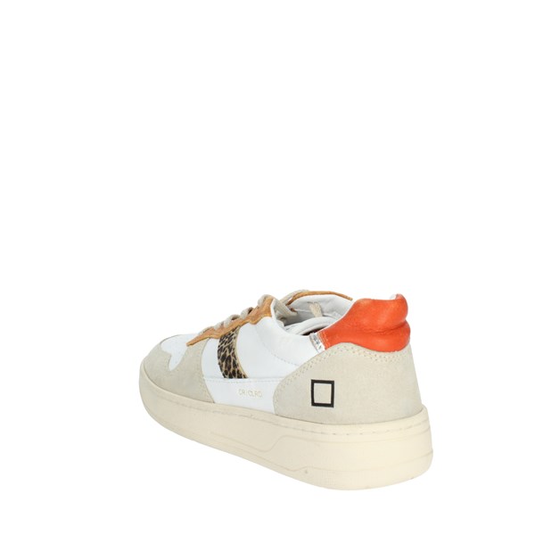 D.a.t.e. Shoes Sneakers White/Brown leather W371-C2-CO-HK