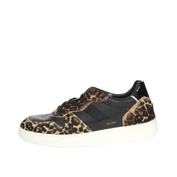 D.a.t.e. Shoes Sneakers Black/Beige W371-C2-PN-LE