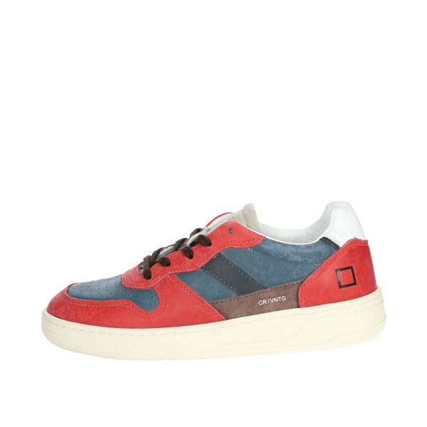D.a.t.e. Shoes Sneakers Blue/Red W371-C2-VC-LR