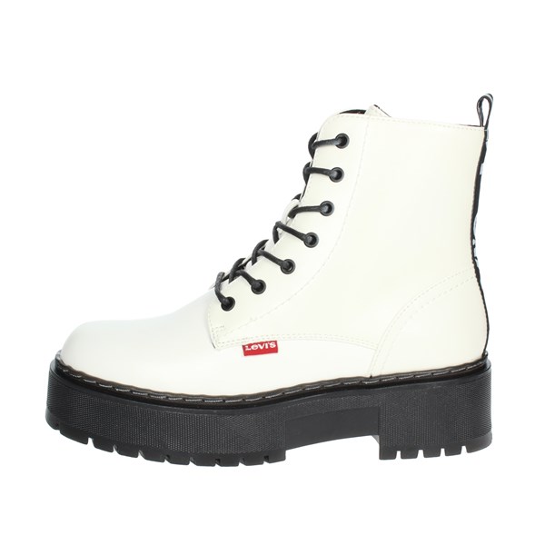 Levi's Shoes Boots White/Black VCOO0021S