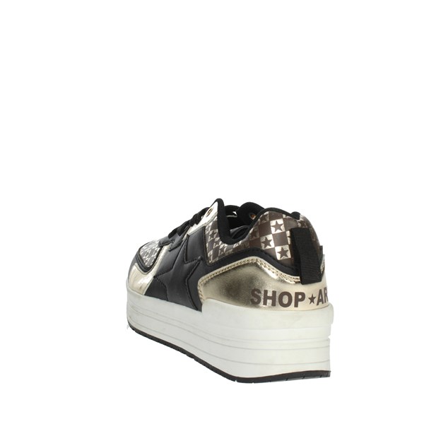 Shop Art Shoes Sneakers Black/Gold SASF220228