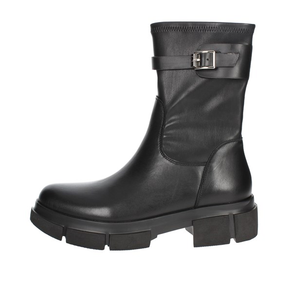 Keys Shoes Low Ankle Boots Black K-7060